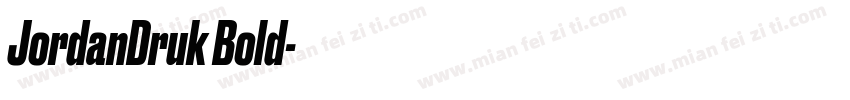 JordanDruk Bold字体转换
